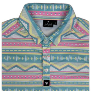 Bad Birdie Aztec Golf Polo Shirt Men's Size XL